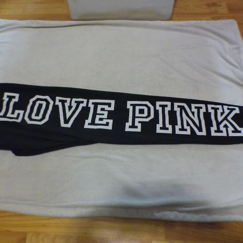 "PINK" Black High Waist Leggings